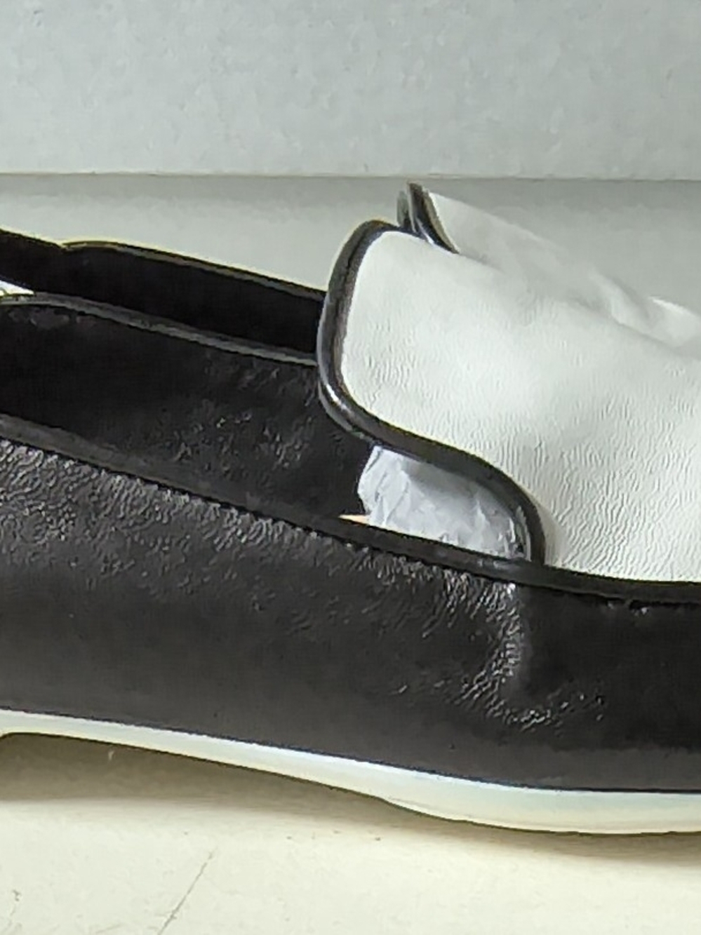 Robert Clergerie Paris Fani Slip Ons Noir/Blanc